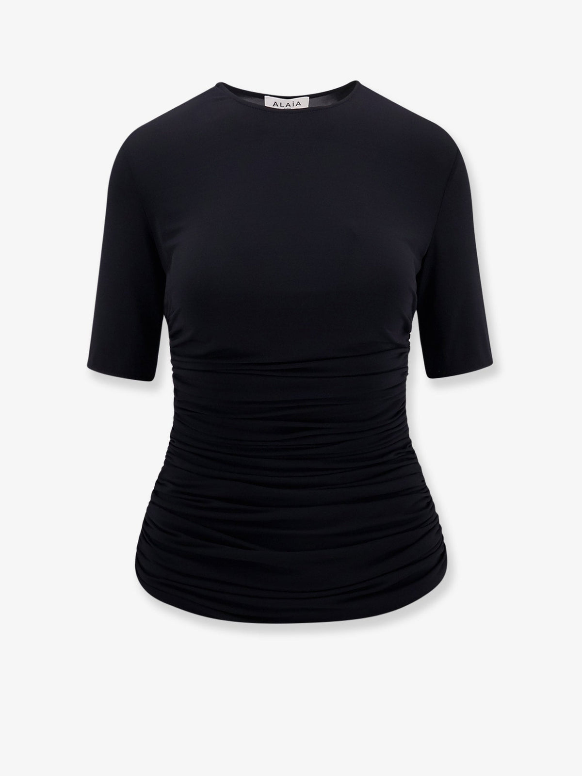 Alaïa Viscose T-shirt - Noir Alaia