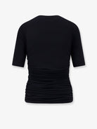 Alaïa Viscose T-shirt - Noir Alaia