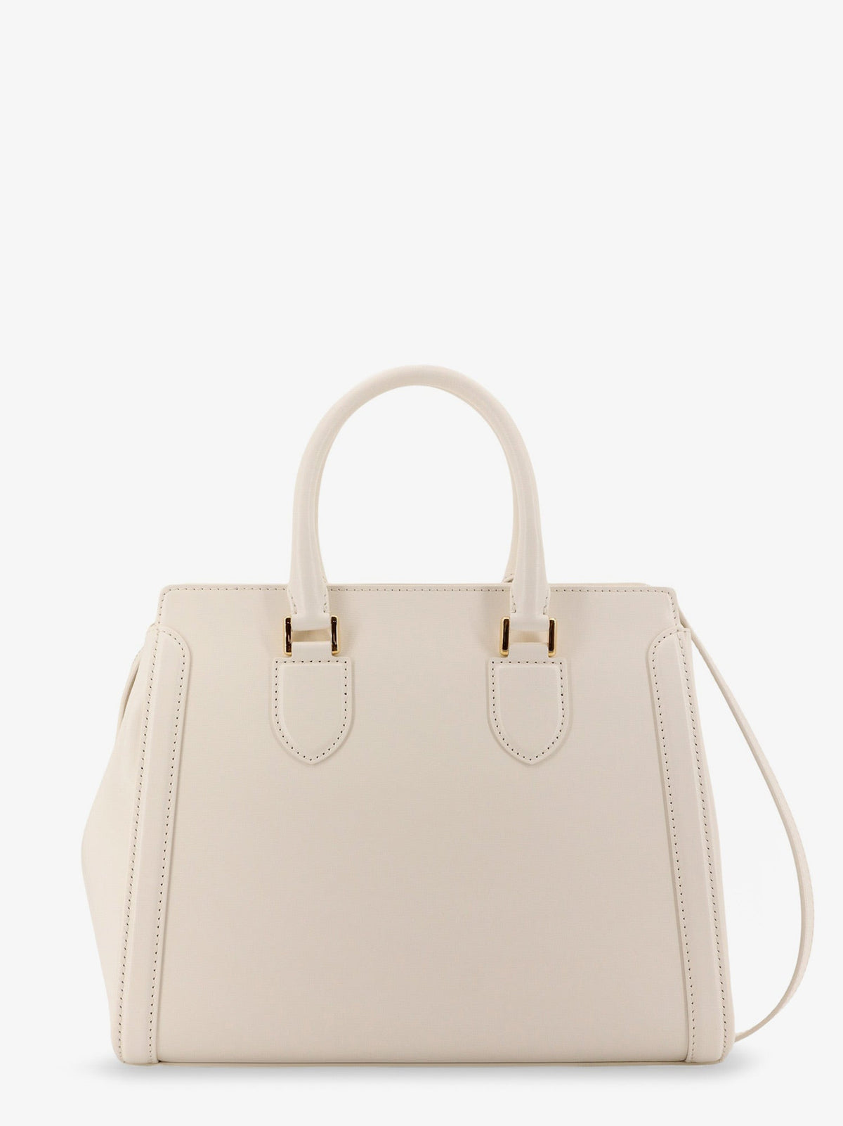 Alexander McQueen Birdee Large leather shoulder bag - Ivory
