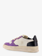 Autry Super Vintage low-top leather sneakers - Bianco Viola