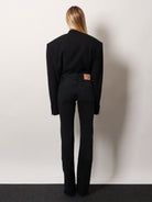 Balenciaga Denim trousers with frayed edges - Black/Green/Red