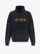 Balenciaga Cotton hooded sweatshirt - Faded Black