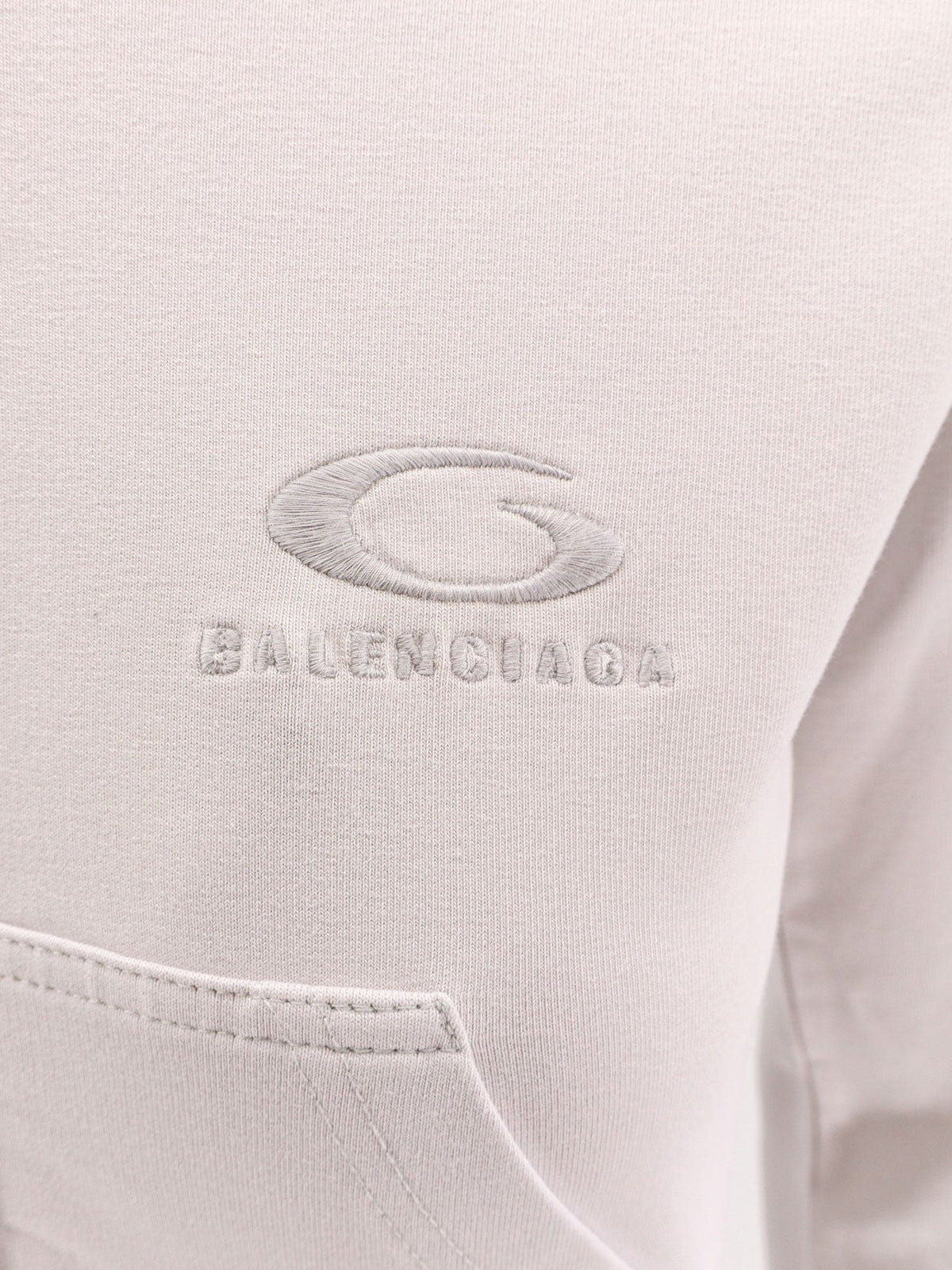 Balenciaga Cotton hooded sweatshirt - Dirty White