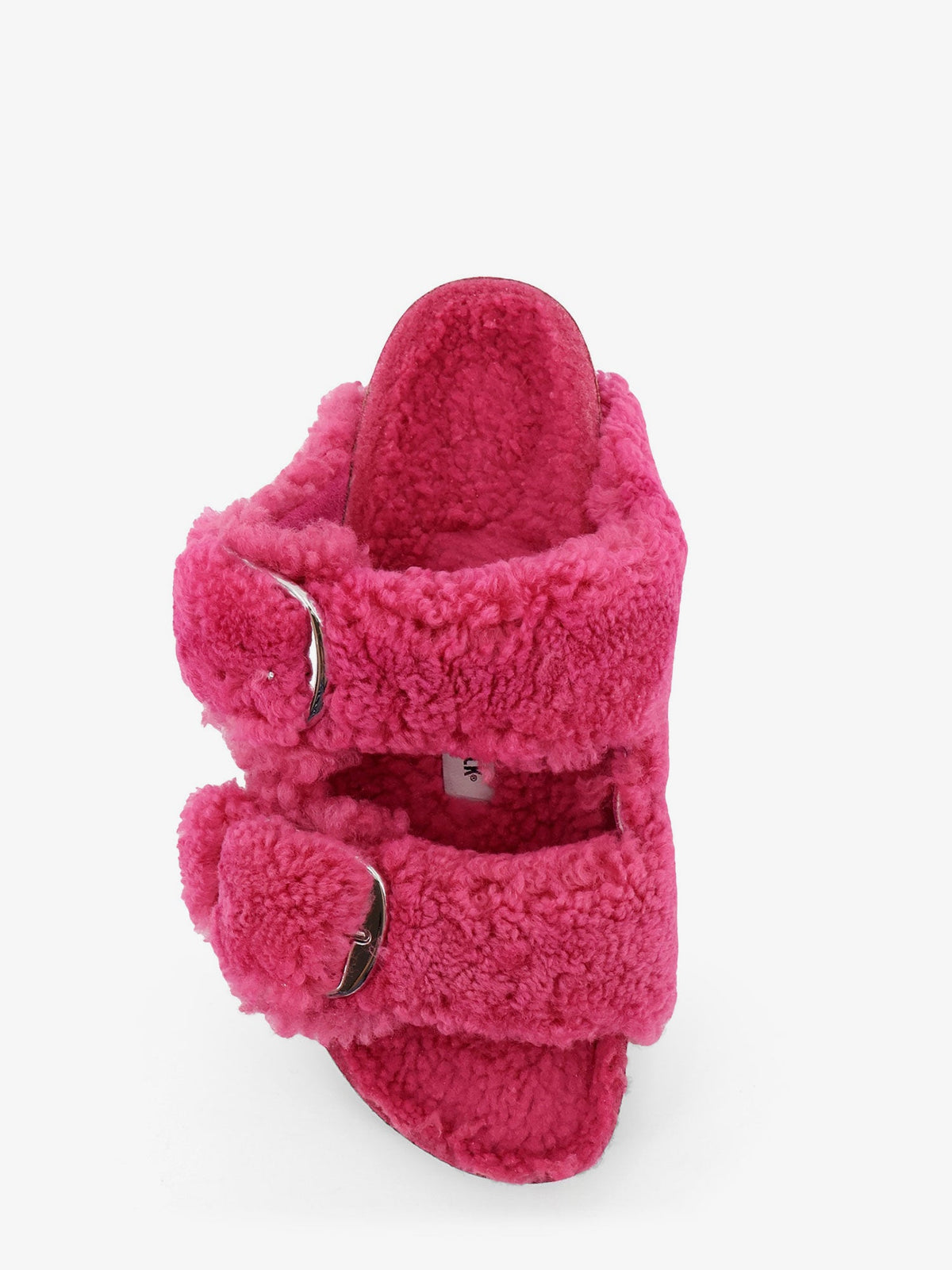 Birkenstock Arizona  Big Buckle Teddy River teddy sandals - Teddy Fuchsia Tulip