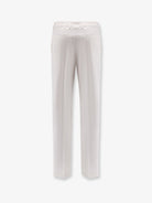 Boss Cotton and silk trousers - Open White