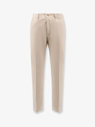 Boss Cotton and silk trousers - Dark Beige