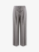 Boss Melange wool blend trousers - Light Pastel Grey