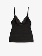 Boss Lurex tank top and slip set - Black