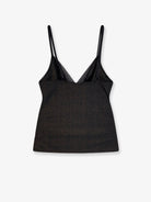 Boss Lurex tank top and slip set - Black