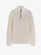 Boss Harpreno virgin wool and cashmere sweater - Open White
