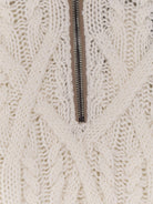 Boss Harpreno virgin wool and cashmere sweater - Open White