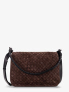 Bottega Veneta Intrecciato suede shoulder bag - Fondant/Bl-Vinta.S