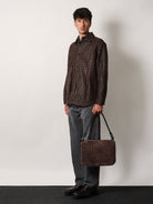 Bottega Veneta Intrecciato suede shoulder bag - Fondant/Bl-Vinta.S