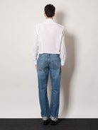 Bottega Veneta Wide leg jeans with turn up - Mid Blue