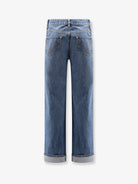 Bottega Veneta Wide leg jeans with turn up - Mid Blue