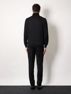 Brunello Cucinelli Cashmere and silk turtleneck - Nero Grigio Scuro