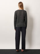 Brunello Cucinelli Wool blend sweater with all-over sequins - Antracite