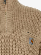 Carhartt WIP Detroit Half Zip acryilic blend sweater - Fleur De Sel