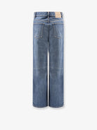 Celine Stone-washed cotton jeans - Cherry Wave