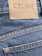 Celine Stone-washed cotton jeans - Cherry Wave