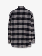 Celine Quilted Overshirt wool shirt - Noir Craie