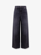 Chloé Jeans with iconic leather logo tag - Onyxblack