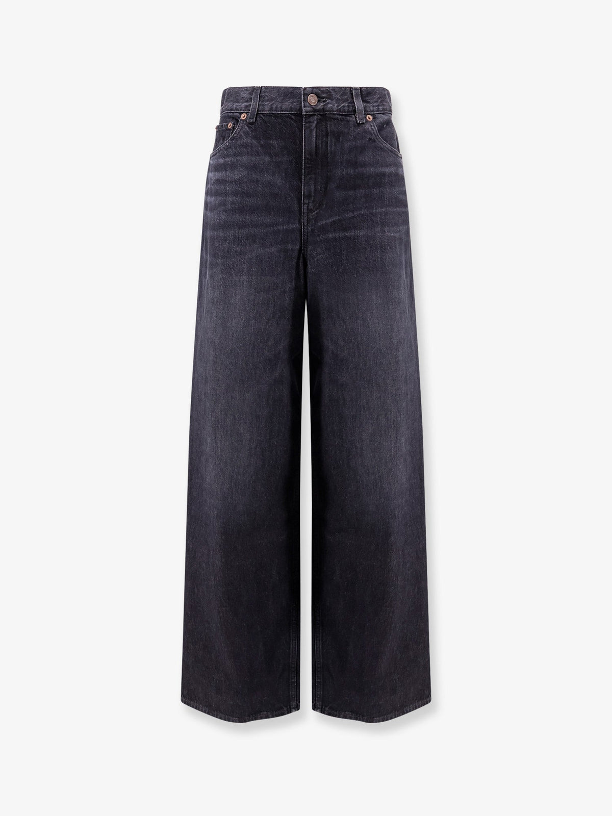 Chloé Jeans with iconic leather logo tag - Onyxblack