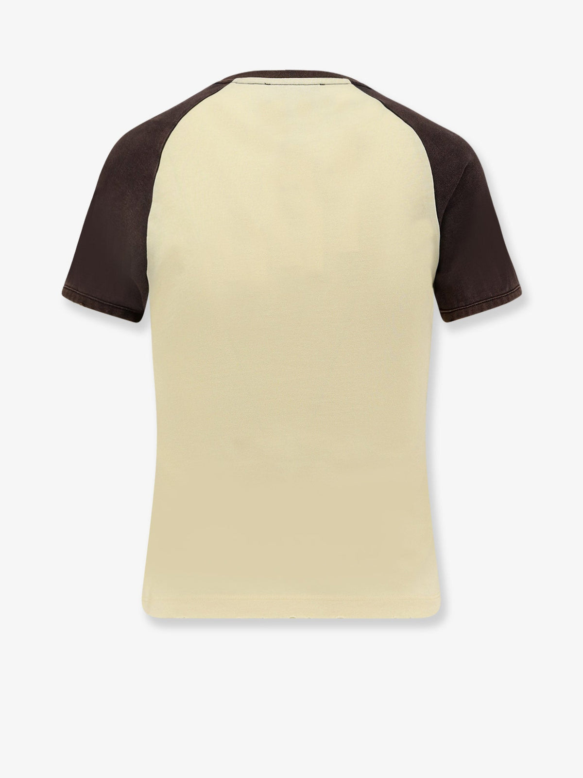 Coperni Cotton T-shirt with used effect - Yellow/Black