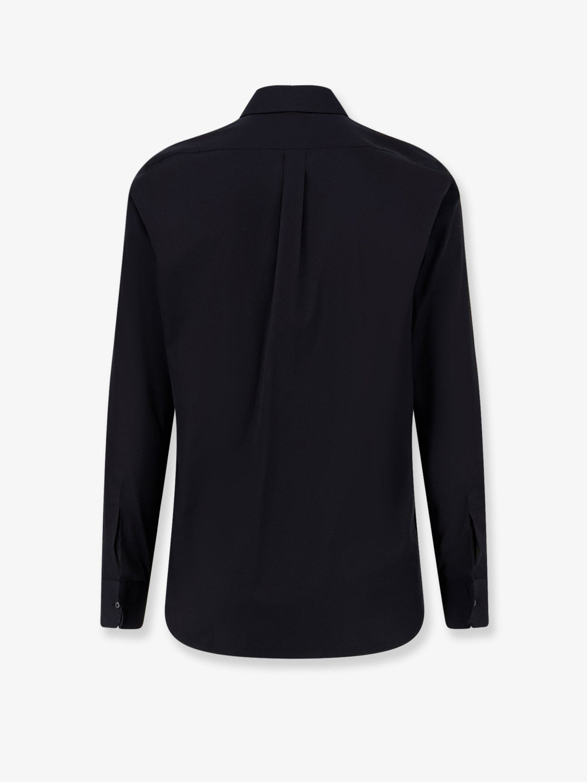 Dolce & Gabbana Cotton shirt with iconic logo on the front - Nero