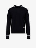 Dolce & Gabbana Virgin wool sweater with embroidered DG logo - Nero