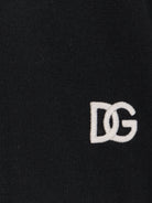 Dolce & Gabbana Virgin wool sweater with embroidered DG logo - Nero