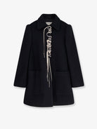 Dries Van Noten Rebela wool blend coat - Black
