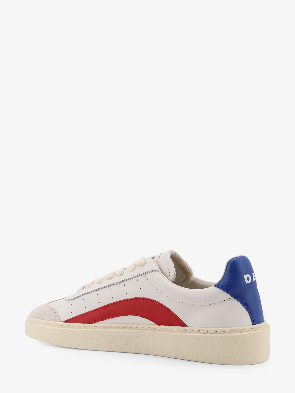 Dsquared2 Rider leather low-top sneakers - Panna Rosso Blu