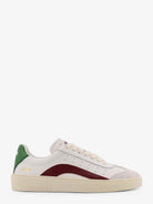 Dsquared2 Rider leather low-top sneakers - Panna Vino Smeraldo