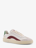 Dsquared2 Rider leather low-top sneakers - Panna Vino Smeraldo