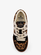 Fendi Fendi Match suede and pony skin low-top sneakers - Nat.Brown+Nero+Garza