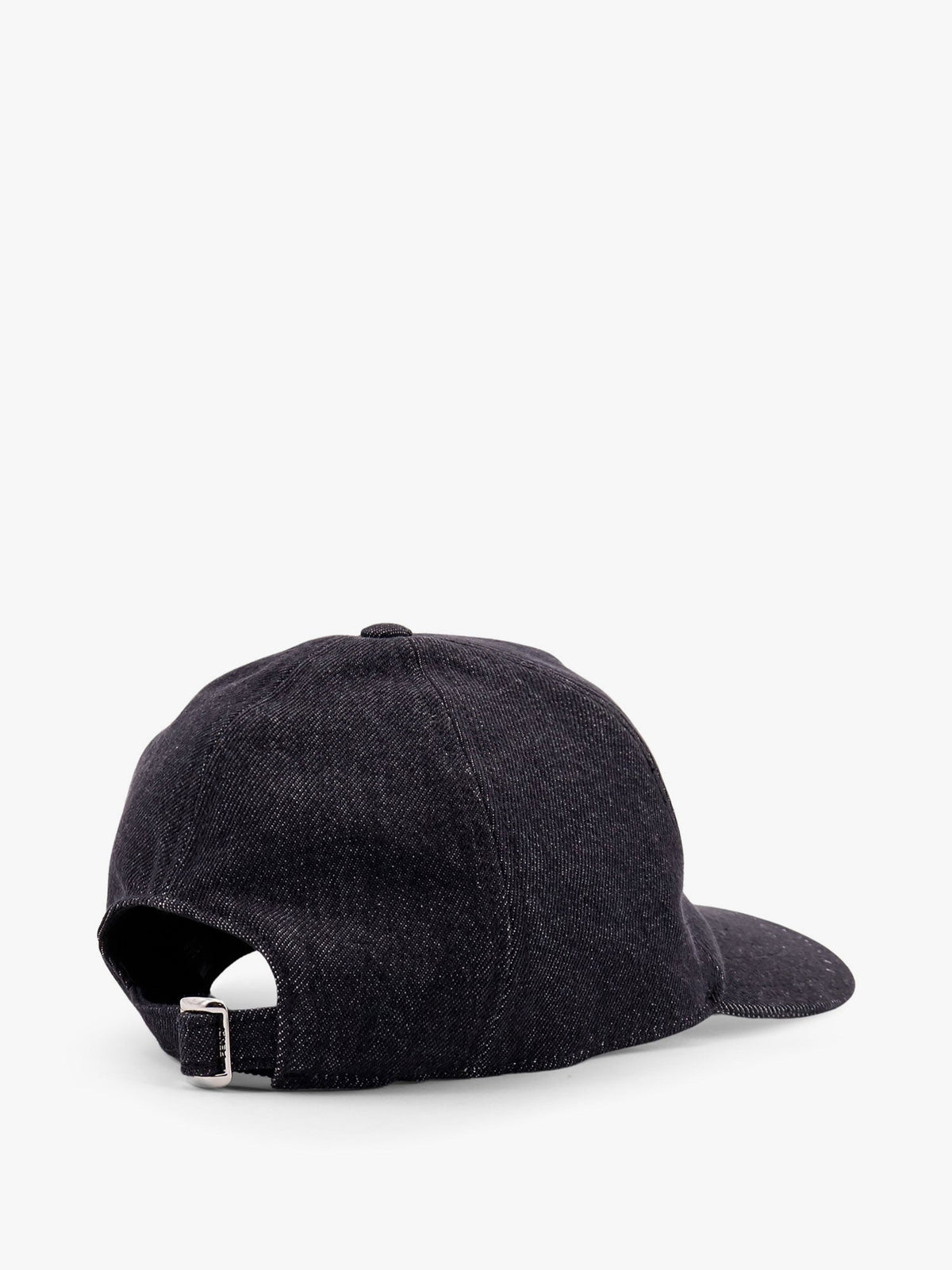 Fendi Denim baseball hat with logo embroidery - Nero