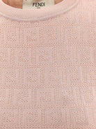 Fendi FF cotton and viscose dress - Pink Salt-25