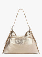 Givenchy Voyou metallized leather shoulder bag - Oro