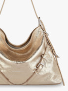 Givenchy Voyou metallized leather shoulder bag - Oro