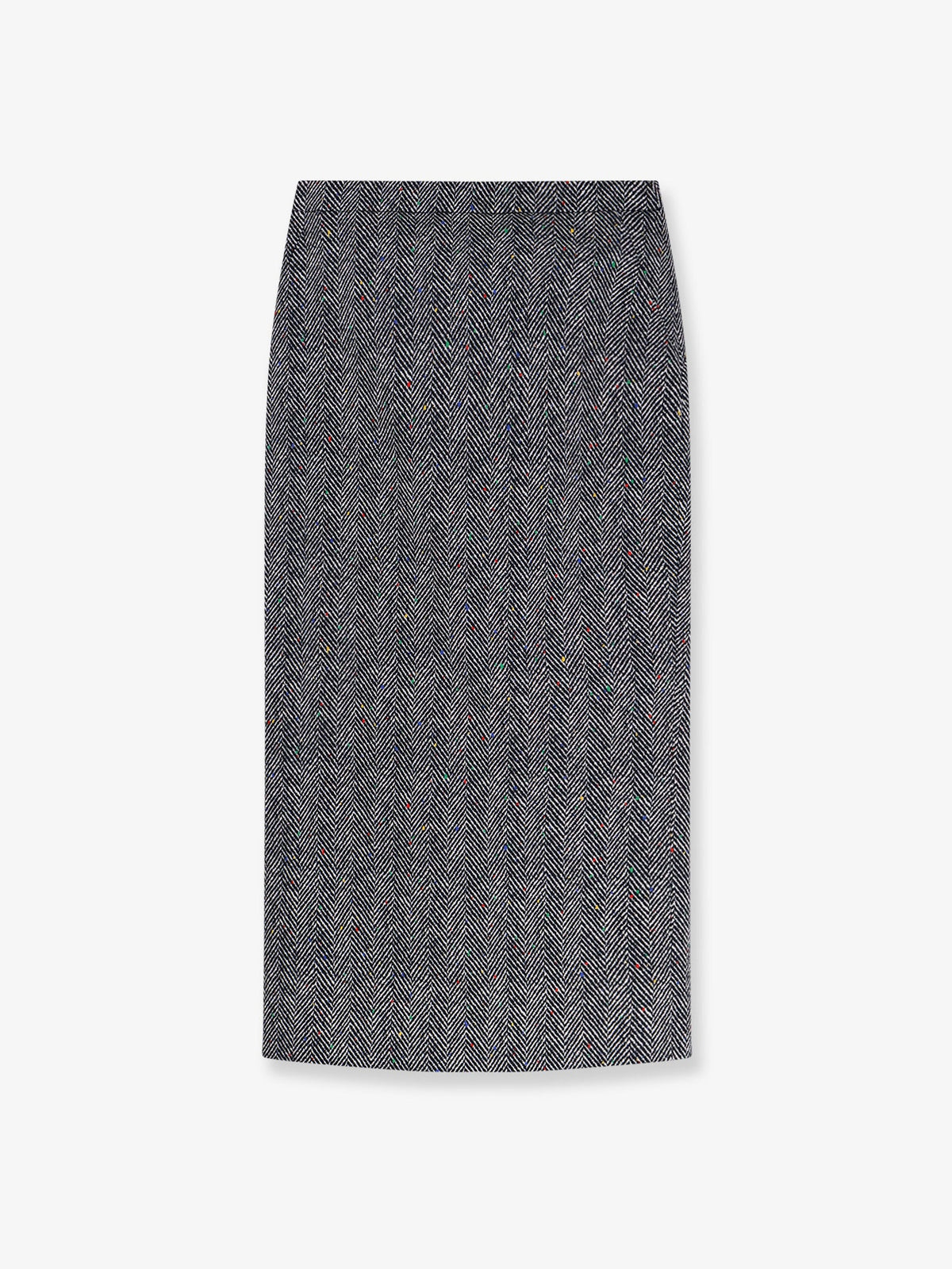 Givenchy Herringbone motif cotton skirt - Antracite