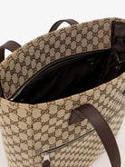 Gucci GG Fabric shopping bag - B.Ebony/Cocoa/Vrv