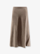 Lisa Yang Torie cashmere skirt - Truffle