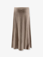 Lisa Yang Torie cashmere skirt - Truffle