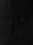 Max Mara Appia virgin wool blazer with sequins - Nero