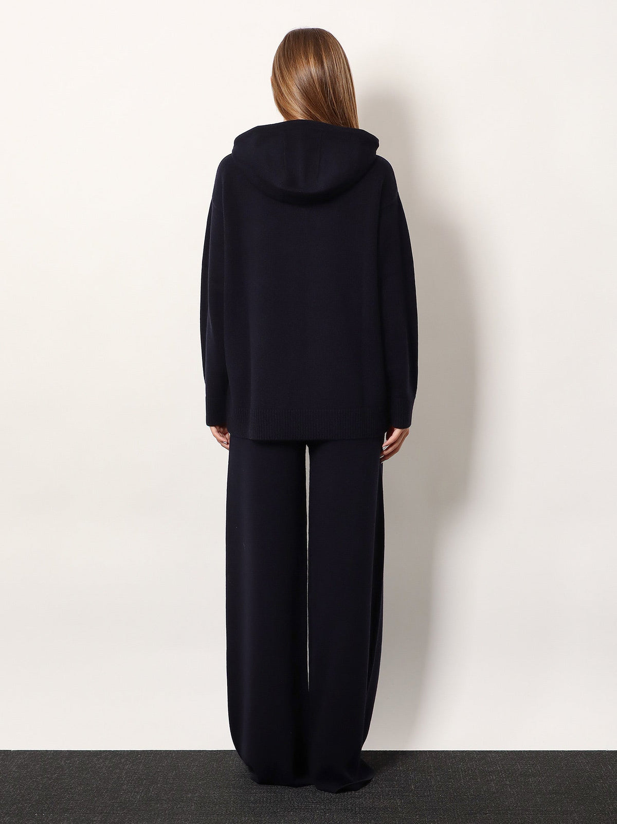 Max Mara Liana cashmere and wool hooded sweater - Blu Marino