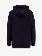 Max Mara Liana cashmere and wool hooded sweater - Blu Marino