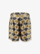 Max Mara Metello multicolor silk shorts - Senape