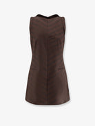MM6 Maison Margiela Wool blend short dress - Brown/Black