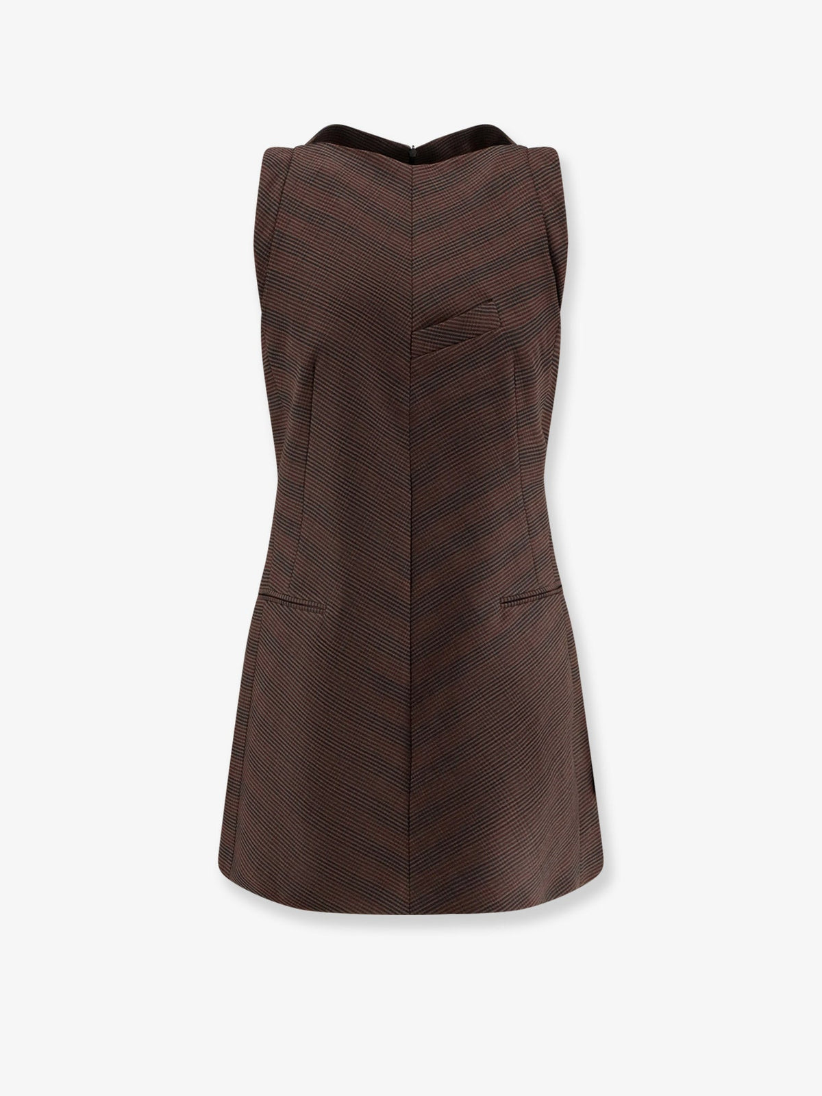 MM6 Maison Margiela Wool blend short dress - Brown/Black